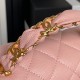 Replica Borsa a tracolla Chanel piccola con catena e manico superiore AS5702 Rosa Imitazioni perfette Outlet