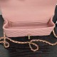 Replica Borsa a tracolla Chanel piccola con catena e manico superiore AS5702 Rosa Imitazioni perfette Outlet