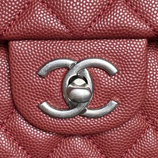 Replica Borsa a tracolla Chanel piccola con catena e manico superiore AS5702 Rosso Imitazioni perfette Outlet