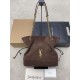 Replica Borsa a tracolla YSL Saint Laurent Jamie 4.3 Pochon Shopping Scamosciata Marrone Imitazioni perfette Outlet