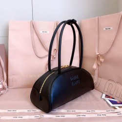 Replica Borse a mano Miu Miu Beau marrone cognac 5BB193 Nero Imitazioni perfette Outlet