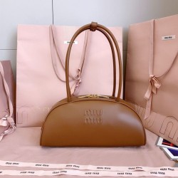 Replica Borse a mano Miu Miu Beau marrone cognac 5BB193 Marrone Imitazioni perfette Outlet
