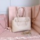 Replica Borse tote Miu Miu Adventure nappa 5BA292 Bianca Imitazioni perfette Outlet