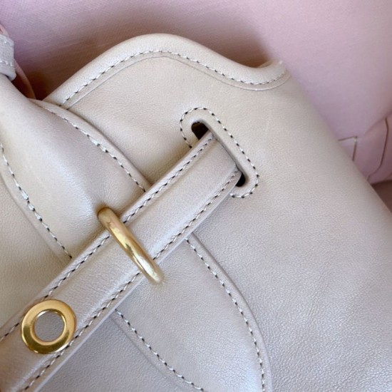 Replica Borse tote Miu Miu Adventure nappa 5BA292 Bianca Imitazioni perfette Outlet