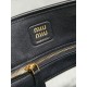 Replica Borse tote Miu Miu Adventure nappa 5BA292 Nero Imitazioni perfette Outlet