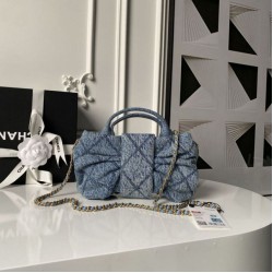 Replica Borse Chanel 25K Mini Bow AS5849 Blu Imitazioni perfette Outlet