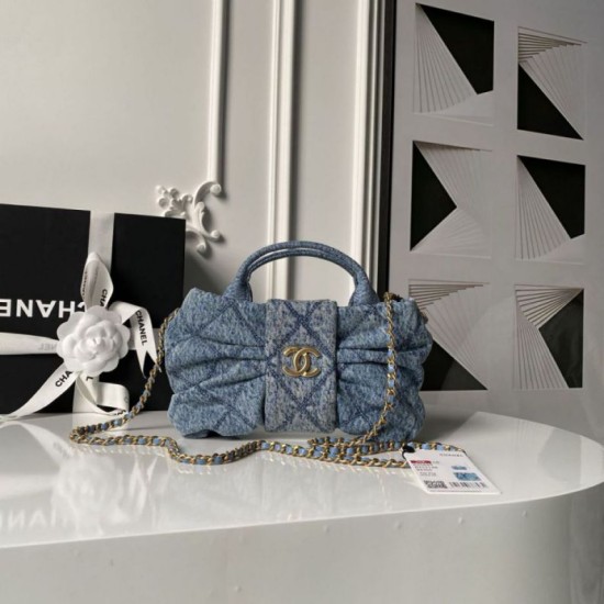 Replica Borse Chanel 25K Mini Bow AS5849 Blu Imitazioni perfette Outlet