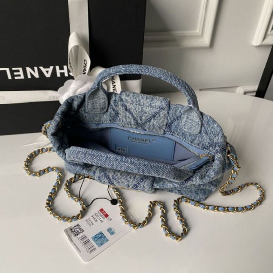 Replica Borse Chanel 25K Mini Bow AS5849 Blu Imitazioni perfette Outlet