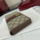 Replica Portafoglio Gucci Ophidia con cerniera 838619 Marrone Imitazioni perfette Outlet