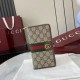 Replica Portafoglio Gucci Ophidia con cerniera 838619 Marrone Imitazioni perfette Outlet