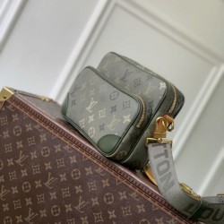 Replica Borsa a tracolla da uomo LV Nil Heritage M27095 Verde Imitazioni perfette Outlet