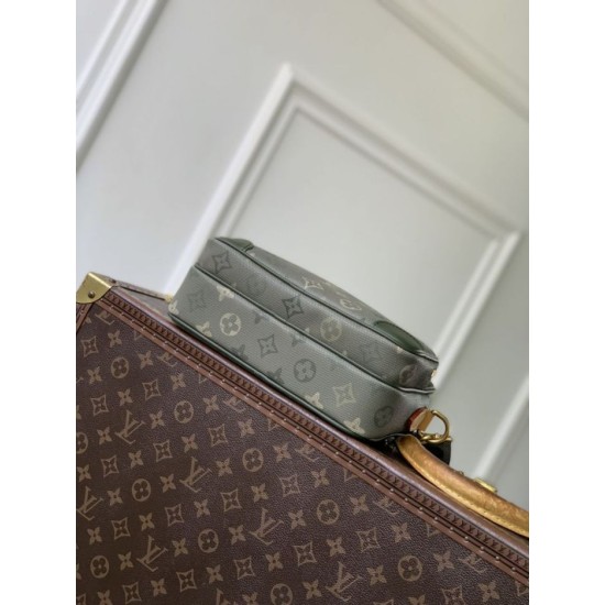 Repliche Borsa a tracolla da uomo LV Nil Heritage M27095 Verde False Online Replica Borsa a tracolla da uomo LV Nil Heritage M27095 Verde Imitazioni perfette Outlet