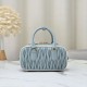 Replica Borsa con manico superiore Miu Miu Arcadie matelassé Blu Imitazioni perfette Outlet