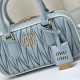 Replica Borsa con manico superiore Miu Miu Arcadie matelassé Blu Imitazioni perfette Outlet