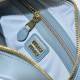 Replica Borsa con manico superiore Miu Miu Arcadie matelassé Blu Imitazioni perfette Outlet