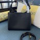 Replica Borsa a mano media Valentino Garavani Alltime vitello granato Nero Imitazioni perfette Outlet