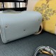 Replica Borsa a mano media Valentino Garavani Alltime vitello granato Blu Imitazioni perfette Outlet