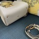 Replica Borsa a mano media Valentino Garavani Alltime vitello granato Beige Imitazioni perfette Outlet