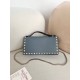 Replica Portafoglio con catena Valentino Garavani Rockstud blu Imitazioni perfette Outlet