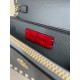 Replica Borsa a tracolla piccola con patta Valentino Garavani Rockstud Blu Imitazioni perfette Outlet