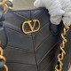 Replica Borsa shopping piccola/media Valentino Garavani Laseine Nero Imitazioni perfette Outlet