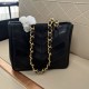 Replica Borsa shopping piccola/media Valentino Garavani Laseine Nero Imitazioni perfette Outlet