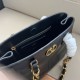 Replica Borsa shopping piccola/media Valentino Garavani Laseine Nero Imitazioni perfette Outlet