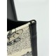 Replica Borsa tote Dior piccola/media Oblique ricamata con stampa animalier bianca Imitazioni perfette Outlet