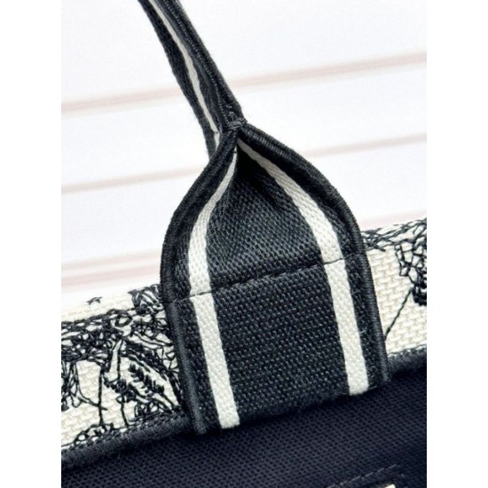 Replica Borsa tote Dior piccola/media Oblique ricamata con stampa animalier bianca Imitazioni perfette Outlet