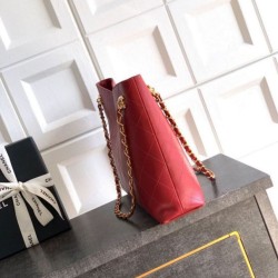 Replica Borsa hobo Chanel Coco piccola pelle di vitello bordeaux Imitazioni perfette Outlet