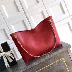 Replica Borsa hobo Chanel Coco piccola pelle di vitello bordeaux Imitazioni perfette Outlet