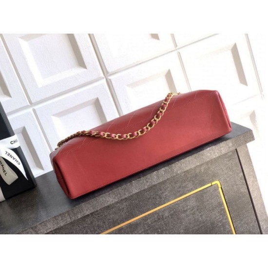 Replica Borsa hobo Chanel Coco piccola pelle di vitello bordeaux Imitazioni perfette Outlet