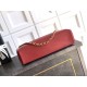 Replica Borsa hobo Chanel Coco piccola pelle di vitello bordeaux Imitazioni perfette Outlet