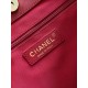 Replica Borsa hobo Chanel Coco piccola pelle di vitello bordeaux Imitazioni perfette Outlet