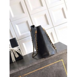 Replica Borsa hobo Chanel Coco piccola pelle di vitello Nero Imitazioni perfette Outlet