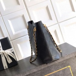 Replica Borsa hobo Chanel Coco piccola pelle di vitello Nero Imitazioni perfette Outlet