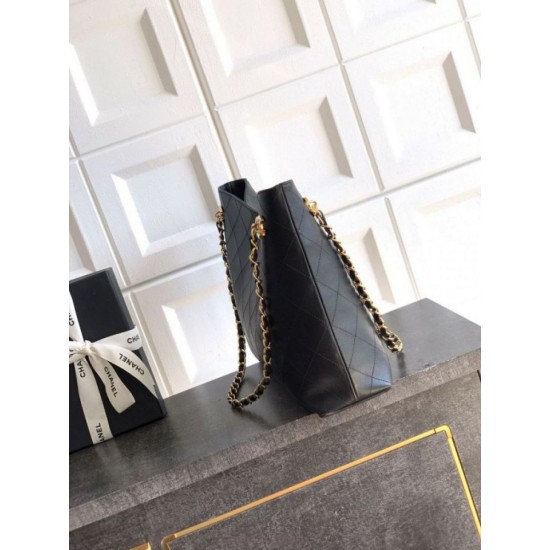 Replica Borsa hobo Chanel Coco piccola pelle di vitello Nero Imitazioni perfette Outlet