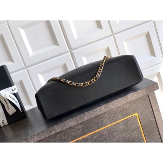 Replica Borsa hobo Chanel Coco piccola pelle di vitello Nero Imitazioni perfette Outlet
