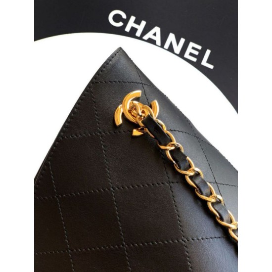 Replica Borsa hobo Chanel Coco piccola pelle di vitello Nero Imitazioni perfette Outlet
