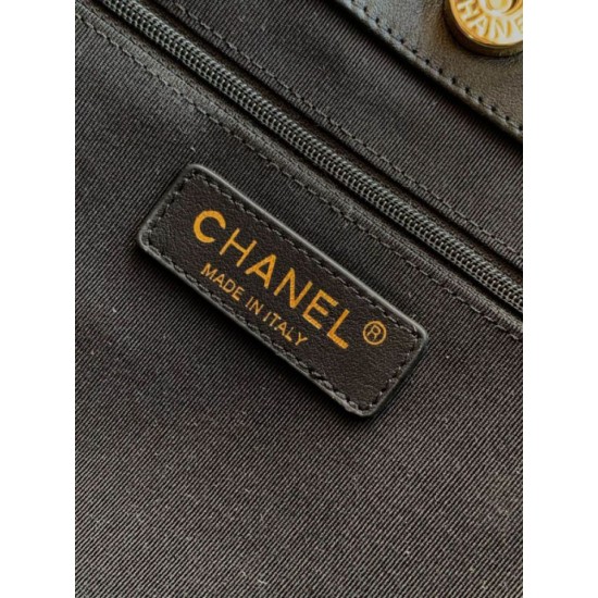 Replica Borsa hobo Chanel Coco piccola pelle di vitello Nero Imitazioni perfette Outlet