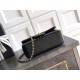 Replica Borsa Chanel Mini Classic Flap Bow 25K con manico superiore AS2431 Nero Imitazioni perfette Outlet
