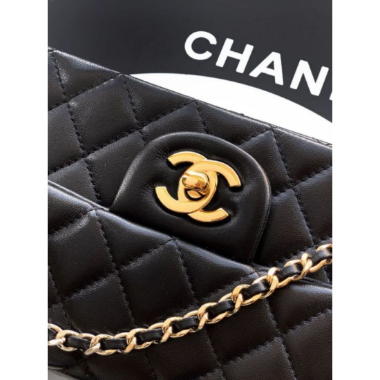 Replica Borsa Chanel Mini Classic Flap Bow 25K con manico superiore AS2431 Nero Imitazioni perfette Outlet