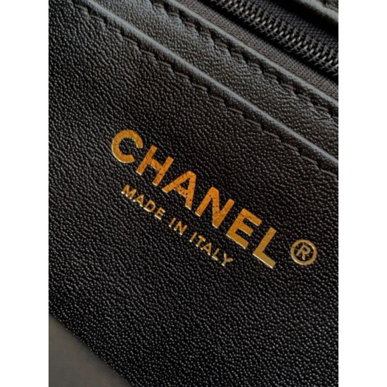 Replica Borsa Chanel Mini Classic Flap Bow 25K con manico superiore AS2431 Nero Imitazioni perfette Outlet