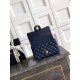 Replica Borsa Chanel Mini Classic Flap Bow 25K con manico superiore AS2431 Blu Imitazioni perfette Outlet