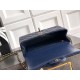 Replica Borsa Chanel Mini Classic Flap Bow 25K con manico superiore AS2431 Blu Imitazioni perfette Outlet