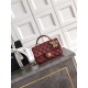 Replica Borsa Chanel Mini Classic Flap Bow 25K con manico superiore AS2431 Borgogna Imitazioni perfette Outlet