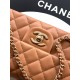 Replica Borsa Chanel Mini Classic Flap Bow 25K con manico superiore AS2431 caramello Imitazioni perfette Outlet