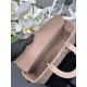 Replica Borsa a mano Dior Lady Dior grande opaca Cannage con patta Rosa Imitazioni perfette Outlet