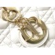 Replica Borsa grande Dior Lady Dior agnello trapuntata cannage bianca Imitazioni perfette Outlet