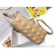 Replica Borsa grande Dior Lady Dior agnello trapuntata cannage cammello Imitazioni perfette Outlet